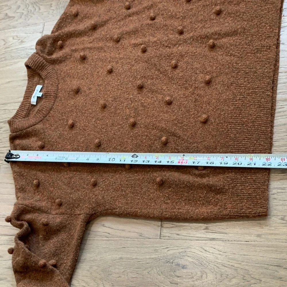 Madewell Brockton Bobble Sweater Merino Wool Blend Size Medium - Picture 7 of 10